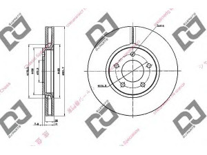 DJ PARTS BD1643 stabdžių diskas 
 Dviratė transporto priemonės -> Stabdžių sistema -> Stabdžių diskai / priedai
4683918AB