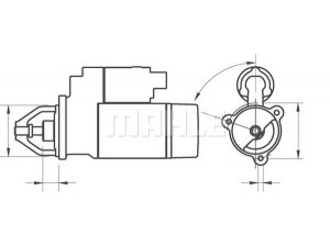 MAHLE ORIGINAL MS 249 starteris 
 Elektros įranga -> Starterio sistema -> Starteris