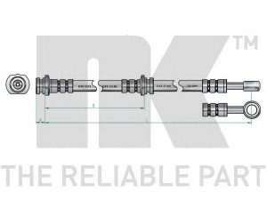 NK 852276 stabdžių žarnelė 
 Stabdžių sistema -> Stabdžių žarnelės
462100M300, 462100M311