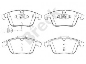 BRECK 24706 00 701 10 stabdžių trinkelių rinkinys, diskinis stabdys 
 Techninės priežiūros dalys -> Papildomas remontas
8K0698151A, 8K0698151F