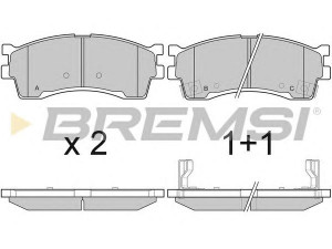 BREMSI BP3055 stabdžių trinkelių rinkinys, diskinis stabdys 
 Techninės priežiūros dalys -> Papildomas remontas
0K2N1-33-28Z, 0K2N1-33-28ZA, 0K2N13328Z