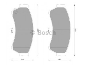 BOSCH 0 986 AB2 302 stabdžių trinkelių rinkinys, diskinis stabdys 
 Techninės priežiūros dalys -> Papildomas remontas
GSYD3328ZA