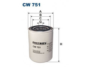 FILTRON CW751 aušinimo skysčio filtras
1289132, 1296929, W54452, 45674