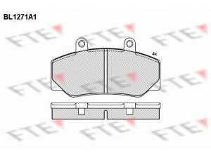 FTE BL1271A1 stabdžių trinkelių rinkinys, diskinis stabdys 
 Techninės priežiūros dalys -> Papildomas remontas
271179, 2711794, 271182, 2711828