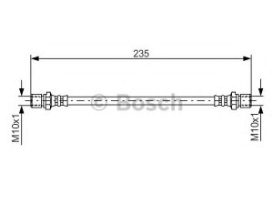 BOSCH 1 987 476 020 stabdžių žarnelė 
 Stabdžių sistema -> Stabdžių žarnelės
5 62 331, 90121718, 90199759, 90121718
