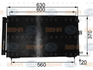 HELLA 8FC 351 037-661 kondensatorius, oro kondicionierius 
 Oro kondicionavimas -> Kondensatorius
88460-53010, 88460-53010