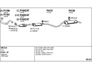 FENNO PE107 išmetimo sistema 
 Išmetimo sistema -> Išmetimo sistema, visa
