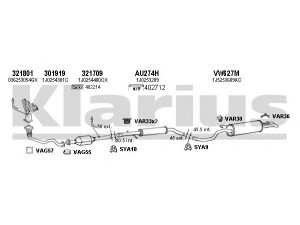 KLARIUS 930906U išmetimo sistema 
 Išmetimo sistema -> Išmetimo sistema, visa