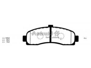 ASHUKI N009-70 stabdžių trinkelių rinkinys, diskinis stabdys 
 Techninės priežiūros dalys -> Papildomas remontas
0 986 461 122/BOSCH, 16262/FEBI