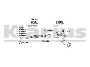 KLARIUS 330495U išmetimo sistema 
 Išmetimo sistema -> Išmetimo sistema, visa