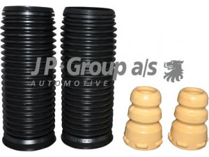 JP GROUP 1142701619 apsauginio dangtelio komplektas, amortizatorius 
 Ašies montavimas/vairavimo mechanizmas/ratai -> Montavimas, pakabos statramstis
1K0412303B, 1K0412303M, 6N0413175A