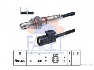 FACET 10.7198 lambda jutiklis 
 Variklis -> Variklio elektra
F62Z-9F172-FF, F62Z-9F472-BB, F62Z-9F472-FF