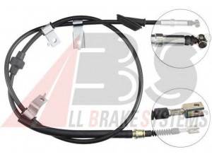 A.B.S. K13968 trosas, stovėjimo stabdys 
 Stabdžių sistema -> Valdymo svirtys/trosai
47520-SR2-933
