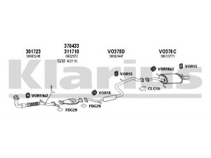 KLARIUS 960321U išmetimo sistema 
 Išmetimo sistema -> Išmetimo sistema, visa