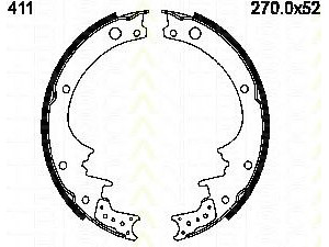 TRISCAN 8100 14411 stabdžių trinkelių komplektas 
 Techninės priežiūros dalys -> Papildomas remontas