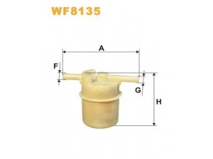 WIX FILTERS WF8135 kuro filtras 
 Techninės priežiūros dalys -> Papildomas remontas
16900SA5003, 16900SA5004, 16900SADJ02