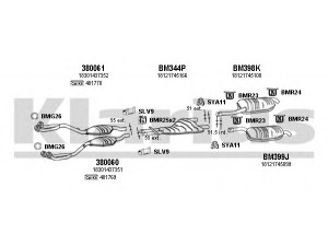 KLARIUS 060279U išmetimo sistema 
 Išmetimo sistema -> Išmetimo sistema, visa