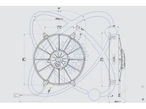 ELECTRO AUTO 32F0007 ventiliatorius, radiatoriaus