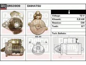 DELCO REMY DRS3909 starteris 
 Elektros įranga -> Starterio sistema -> Starteris