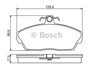 BOSCH 0 986 495 228 stabdžių trinkelių rinkinys, diskinis stabdys 
 Techninės priežiūros dalys -> Papildomas remontas
SFP 1003 60, 33023501800