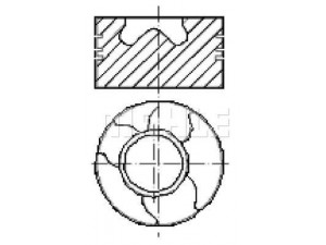 MAHLE ORIGINAL S13400 stūmoklis