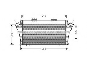 AVA QUALITY COOLING FT4389 tarpinis suslėgto oro aušintuvas, kompresorius 
 Variklis -> Oro tiekimas -> Įkrovos agregatas (turbo/superįkrova) -> Tarpinis suslėgto oro aušintuvas
51749913, 51782907
