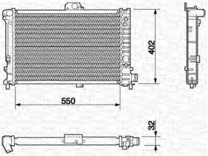 MAGNETI MARELLI 350213634000 radiatorius, variklio aušinimas 
 Aušinimo sistema -> Radiatorius/alyvos aušintuvas -> Radiatorius/dalys
7550098