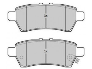 FREMAX FBP-1832 stabdžių trinkelių rinkinys, diskinis stabdys
44060-EA090, 44060-EA091, 44060-EB325