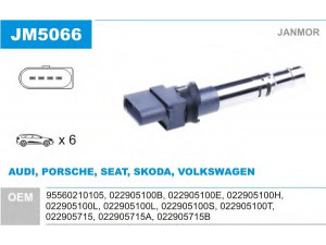 JANMOR JM5066 ritė, uždegimas 
 Kibirkšties / kaitinamasis uždegimas -> Uždegimo ritė
95560210105, 022905100B, 022905100E