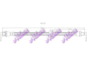 Brovex-Nelson H5735 stabdžių žarnelė 
 Stabdžių sistema -> Stabdžių žarnelės
0K20143980A, 0K20143980B, 0K20143980C