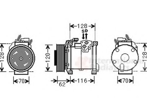 VAN WEZEL 0700K109 kompresorius, oro kondicionierius 
 Oro kondicionavimas -> Kompresorius/dalys
5005421AA