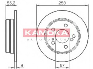 KAMOKA 103244 stabdžių diskas 
 Stabdžių sistema -> Diskinis stabdys -> Stabdžių diskas
201 423 09 12, 201 423 11 12, 201 423 12 12