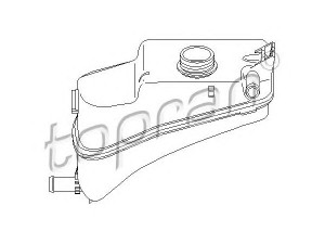 TOPRAN 722 602 išsiplėtimo bakelis, aušinimo skystis 
 Aušinimo sistema -> Radiatorius/alyvos aušintuvas -> Išsiplėtimo bakelis, variklio aušinimo skystis
1323 CE, 1323 CE