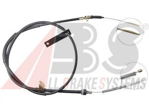 A.B.S. K14978 trosas, stovėjimo stabdys 
 Stabdžių sistema -> Valdymo svirtys/trosai
MB 256867, MR 128198