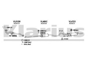 KLARIUS 390346U išmetimo sistema 
 Išmetimo sistema -> Išmetimo sistema, visa