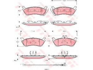 TRW GDB1456 stabdžių trinkelių rinkinys, diskinis stabdys 
 Techninės priežiūros dalys -> Papildomas remontas
1634200520, A1634201420