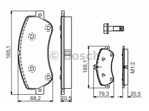 BOSCH 0 986 TB3 193 stabdžių trinkelių rinkinys, diskinis stabdys 
 Techninės priežiūros dalys -> Papildomas remontas
005 420 48 20, 005 420 63 20, 005 420 92 20