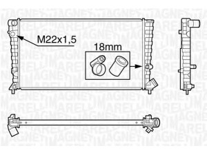 MAGNETI MARELLI 350213118400 radiatorius, variklio aušinimas 
 Aušinimo sistema -> Radiatorius/alyvos aušintuvas -> Radiatorius/dalys
133024, 133041, 96275074, 133024