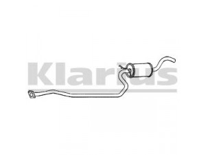 KLARIUS 260469 vidurinis duslintuvas 
 Išmetimo sistema -> Duslintuvas
6605142