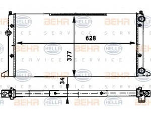 HELLA 8MK 376 715-021 radiatorius, variklio aušinimas 
 Aušinimo sistema -> Radiatorius/alyvos aušintuvas -> Radiatorius/dalys
1E0 121 253, 1E0 121 253 C, 1E0 121 253