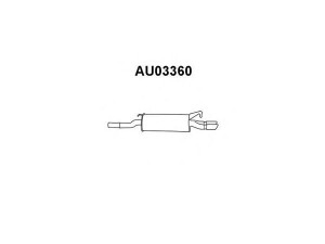 VENEPORTE AU03360 galinis duslintuvas 
 Išmetimo sistema -> Duslintuvas
4A0253609AH, 4A0253609BJ, 4A0253609P