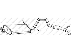 BOSAL 282-959 galinis duslintuvas 
 Išmetimo sistema -> Duslintuvas
14300-58B10, 14300-58B11