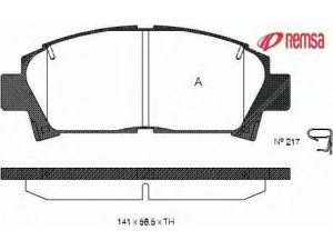 METZGER 0427.02 stabdžių trinkelių rinkinys, diskinis stabdys 
 Techninės priežiūros dalys -> Papildomas remontas
04465-12160, 04465-17050, 04465-2B020