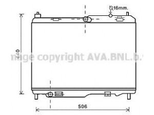 AVA QUALITY COOLING FDA2442 radiatorius, variklio aušinimas