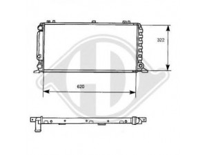 DIEDERICHS 8101128 radiatorius, variklio aušinimas 
 Aušinimo sistema -> Radiatorius/alyvos aušintuvas -> Radiatorius/dalys
893121251H, 8A0121251A