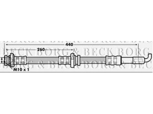 BORG & BECK BBH7081 stabdžių žarnelė 
 Stabdžių sistema -> Stabdžių žarnelės
LC6243980B