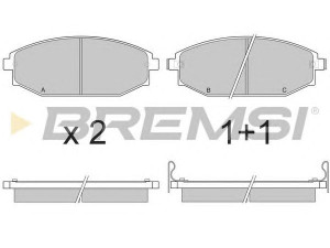 BREMSI BP2871 stabdžių trinkelių rinkinys, diskinis stabdys 
 Techninės priežiūros dalys -> Papildomas remontas
58101M1A00, S2000100, 58101M1A00