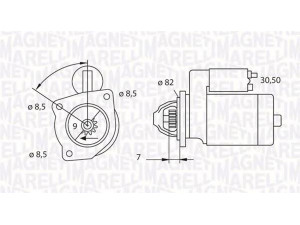 MAGNETI MARELLI 063523626010 starteris 
 Elektros įranga -> Starterio sistema -> Starteris
M001T30071, M001T30072, M001T30073