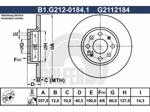 GALFER B1.G212-0184.1 stabdžių diskas 
 Stabdžių sistema -> Diskinis stabdys -> Stabdžių diskas
51806099, 51806103, 55700398, 55700918