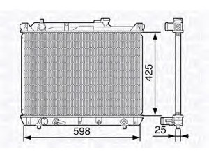 MAGNETI MARELLI 350213136800 radiatorius, variklio aušinimas